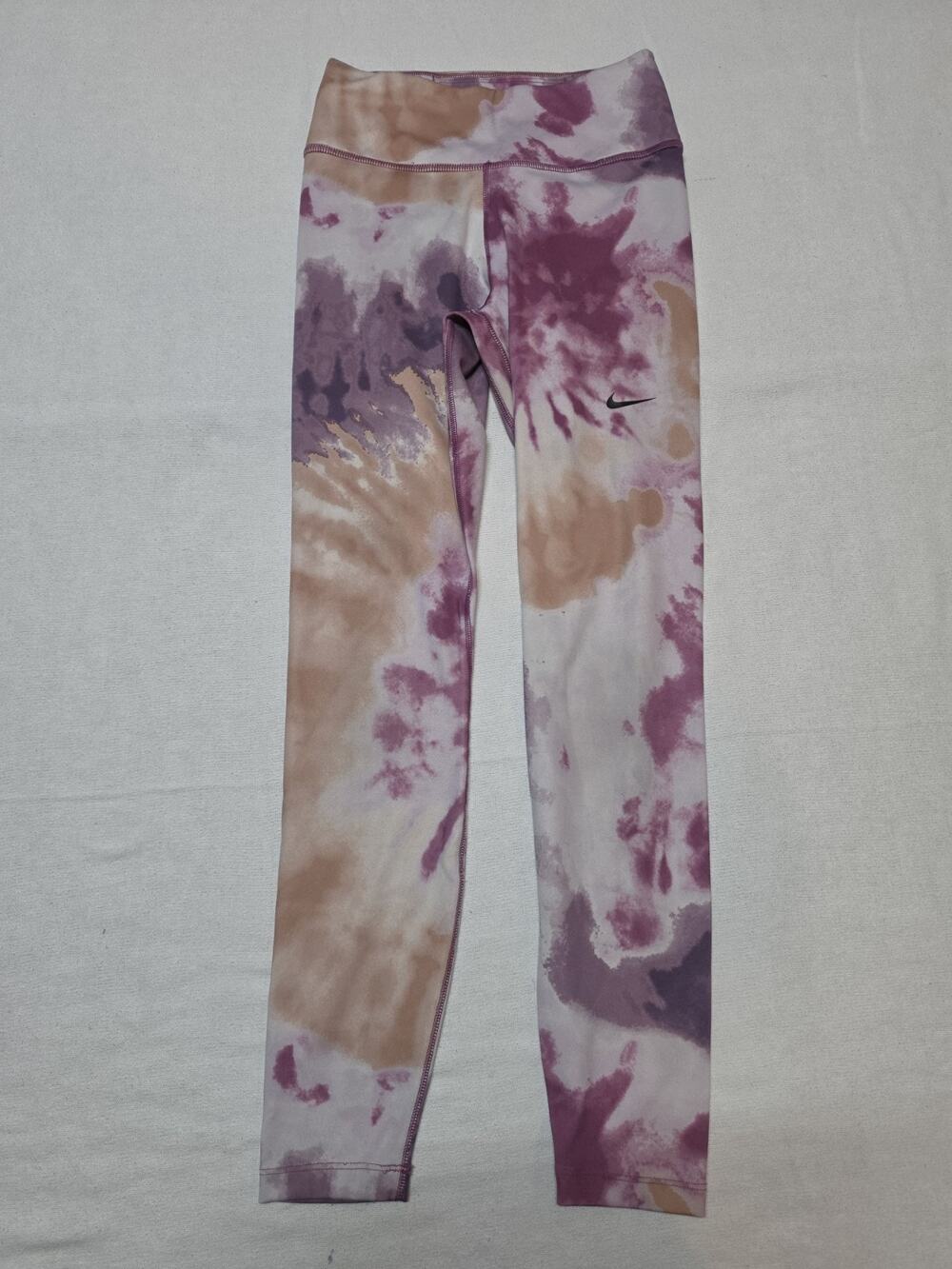 New Nike One Tie Dye Leggings Women's Style: DV0051-565 Amethyst Wave Size XS